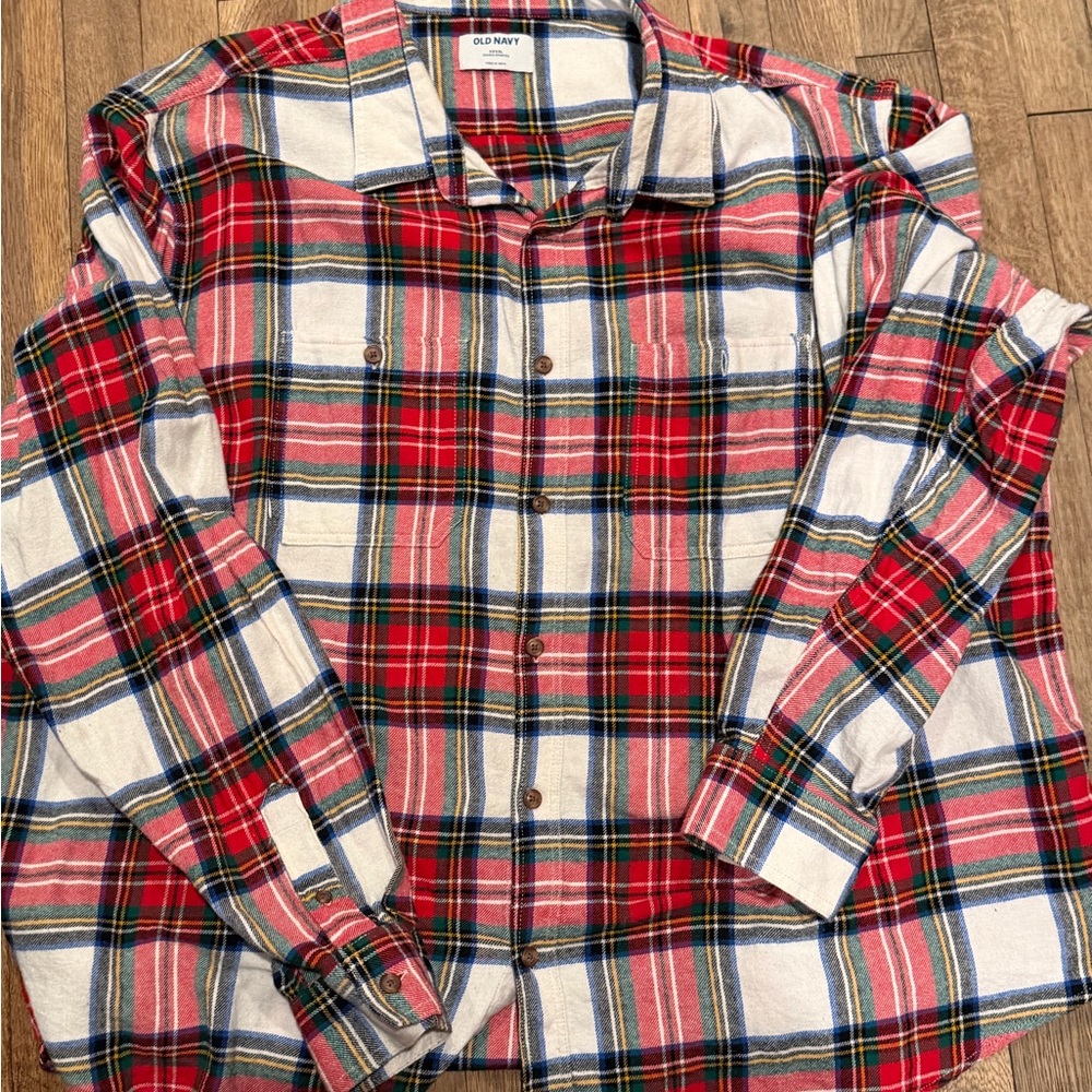 Old Navy Multicolor Plaid Men's Shirt